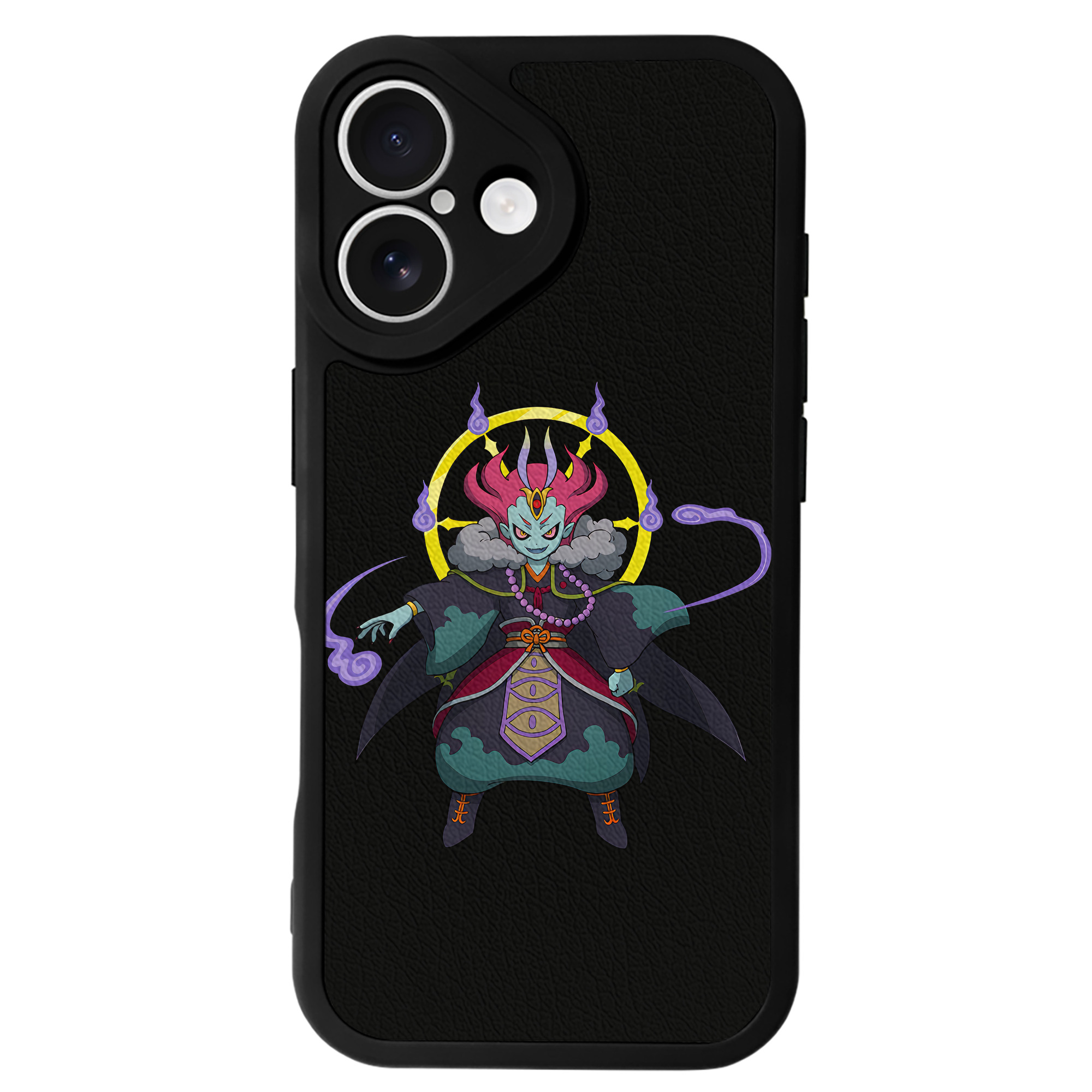 （画像用） 妖怪ウォッチ Yo-kai Watch 【iPhone 16シリーズ対応】シリコンスマホケース（レザー調） 材質：シリコン